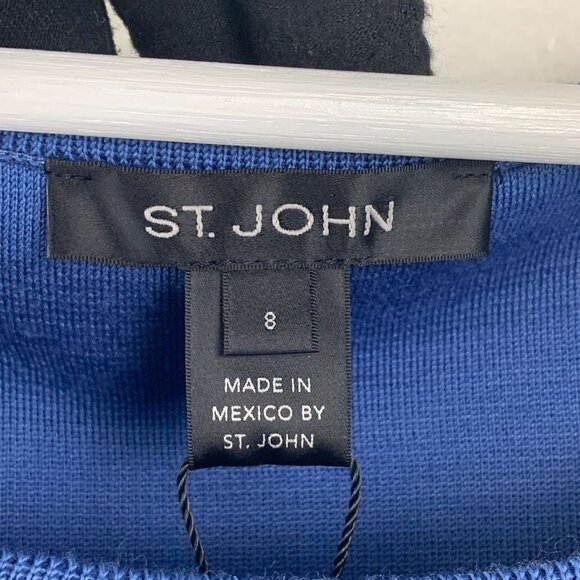 NWT St. John Knit Wool-blend Sheath Dress - Picture 8 of 9